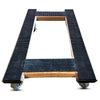 18 Inch x 30 Inch Solid Oak H-Frame Furniture Dolly - 1000 lbs Capacity | 3.5 Inch Wheels | 4-Way Rubber Grip | USA-Made CasterHQ