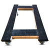 18 Inch x 30 Inch Solid Oak H-Frame Furniture Dolly - 1000 lbs Capacity | 4 Inch Wheels | 4-Way Rubber Grip | USA-Made