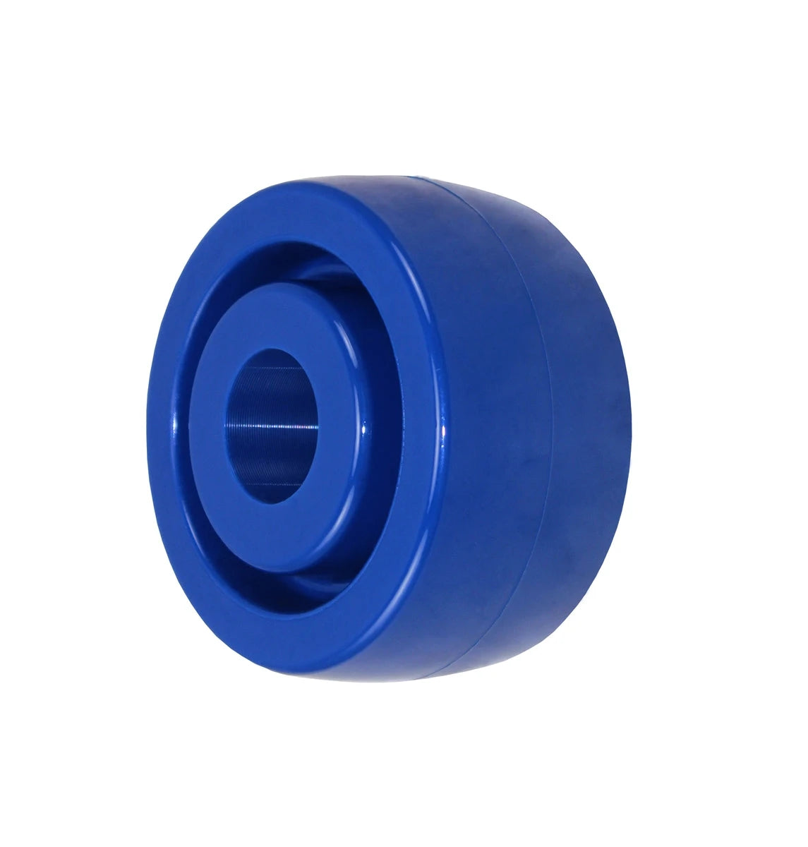 4" X 2" BLUE SOLID POLYURETHANE (NON MARKING) WHEEL - 750 LBS CAPACITY CasterHQ