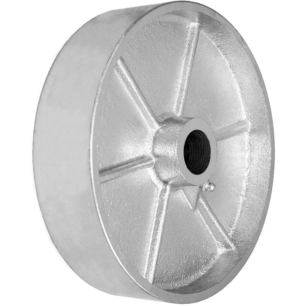 8" X 2" GRAY IRON SEMI STEEL WHEEL - 1,400 LBS CAPACITY CasterHQ