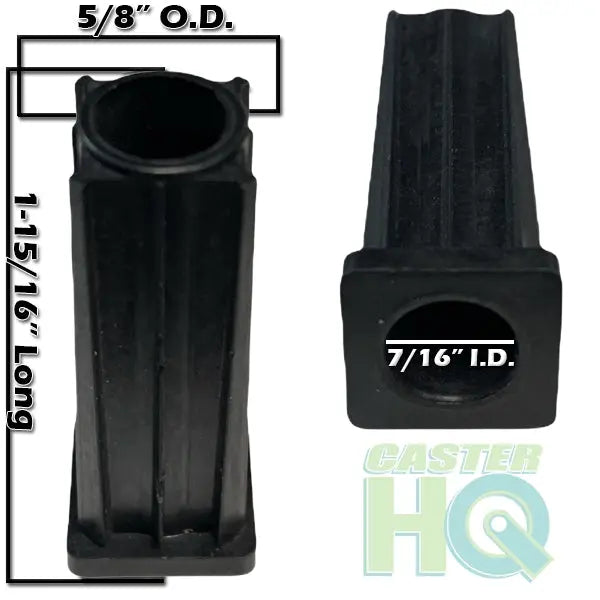 5/8" O.D. Square Socket x 7/16" I.D. x 1-15/16" Long -  | CasterHQ