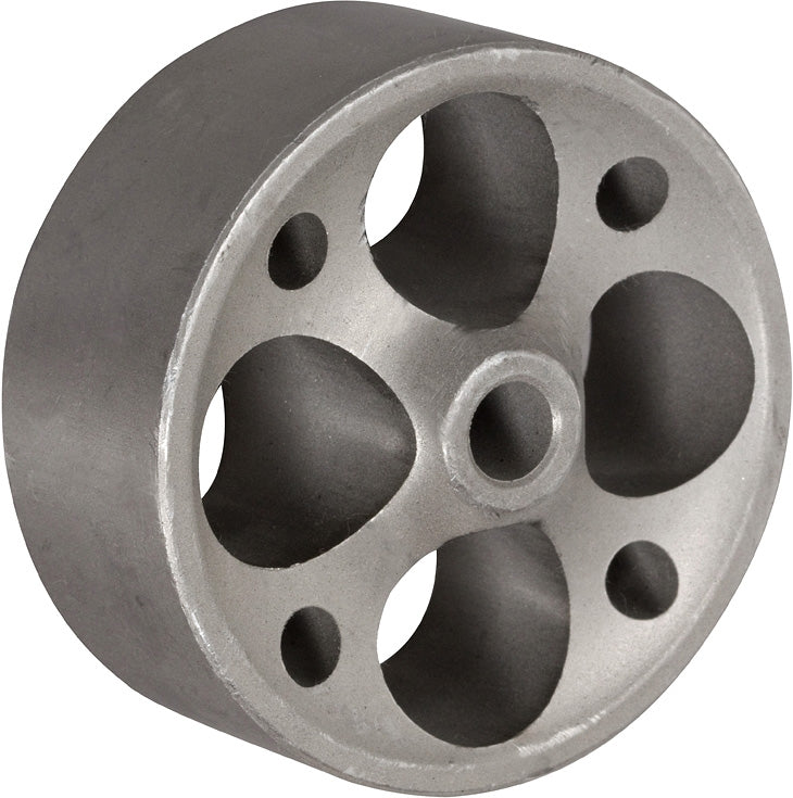 3x1-1/4" GRAY IRON SEMI STEEL WHEEL - 250 LBS CAPACITY