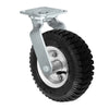 8" Pneumatic Air Filled Swivel Caster for Luggage Carts CasterHQ