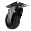 T20P2431NGF Stainless Steel Caster - 4x1.5" High Temp Green Wheel, Quad X Precision Bearings - Durable & Versatile Mounting P&H Casters