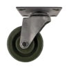T20P3X31NGF Light/Medium Duty Caster - Stainless Steel Yoke, High Temp Epoxy Resin Green Wheel - Ideal for Industrial Applications P&H Casters