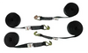 Premium 8-Point Tie Down Kit with Durable Wire Double J-Hooks CasterHQ