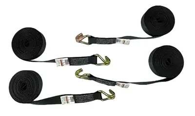 Premium 8-Point Tie Down Kit with Durable Wire Double J-Hooks CasterHQ