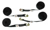 Premium 8-Point Tie Down Kit with Durable Wire Double J-Hooks CasterHQ