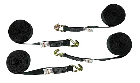 Premium 8-Point Tie Down Kit with Durable Wire Double J-Hooks CasterHQ