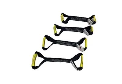 Premium 8-Point Tie Down Kit with Durable Wire Double J-Hooks CasterHQ