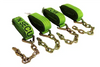 Hi-Viz Green TECNIC 8-Point Tie Down Kit for Rollback & Flatbed - TOW-8PTCHAIN-I CasterHQ