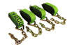 Hi-Viz Green TECNIC 8-Point Tie Down Kit for Rollback & Flatbed - TOW-8PTCHAIN-I CasterHQ