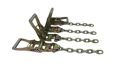 Hi-Viz Green TECNIC 8-Point Tie Down Kit for Rollback & Flatbed - TOW-8PTCHAIN-I CasterHQ