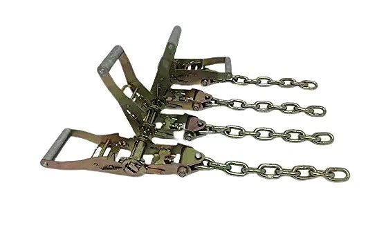 Hi-Viz Green TECNIC 8-Point Tie Down Kit for Rollback & Flatbed - TOW-8PTCHAIN-I CasterHQ