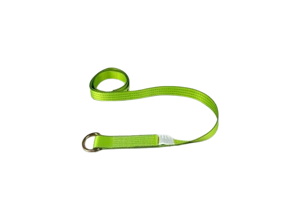 TOW-100-WDR-I Hi-Viz Green TECNIC Webbing Lasso Straps - 2" x 100", 3333lbs Load Capacity - Durable Towing and Securing Solutions SAFE 'N SECURE LLC
