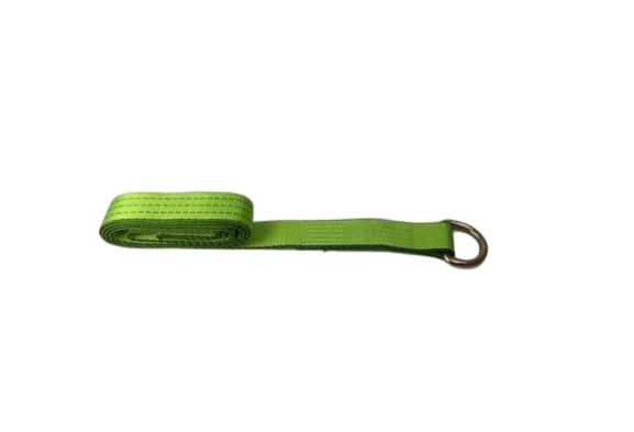 TOW-100-WDR-I Hi-Viz Green TECNIC Webbing Lasso Straps - 2" x 100", 3333lbs Load Capacity - Durable Towing and Securing Solutions SAFE 'N SECURE LLC