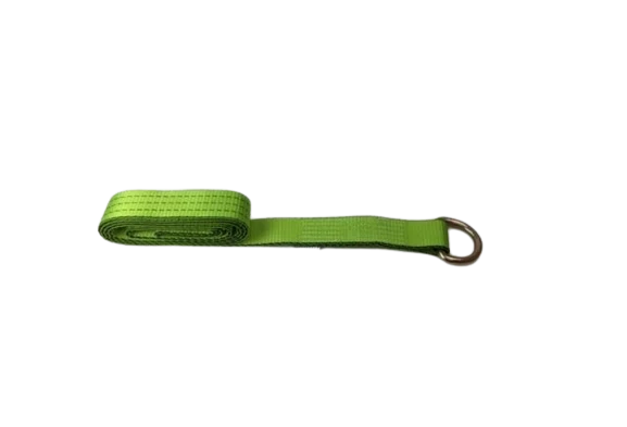 TOW-100-WDR-I Hi-Viz Green TECNIC Webbing Lasso Straps - 2" x 100", 3333lbs Load Capacity - Durable Towing and Securing Solutions SAFE 'N SECURE LLC