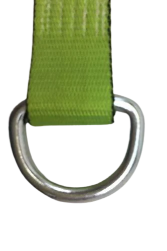 TOW-100-WDR-I Hi-Viz Green TECNIC Webbing Lasso Straps - 2" x 100", 3333lbs Load Capacity - Durable Towing and Securing Solutions SAFE 'N SECURE LLC