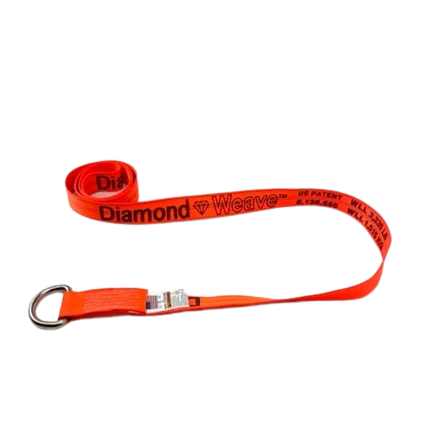 2" x 8' Diamond Weave Lasso Strap with D-Ring TOW-100WDR-DW - High Strength, 3,333 lbs Load Capacity SAFE 'N SECURE LLC