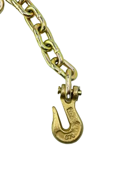 2 Ton Snatch Block with 5/16" Grade 70 Chain and Grab Hook Assembly for 5/16" - 3/8" Wire Rope, 9lbs CasterHQ