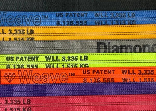 Chevron Wheel Lift Strap - 10 ft Diamond Weave Tow Strap, 3,333 lbs Load Capacity - Zinc-Plated Hook SAFE 'N SECURE LLC