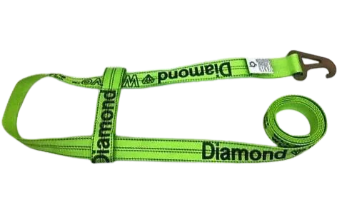TOW-2X10JERR-DW Wheel Lift Straps for Jerr-Dan MPL - 10 ft, 3,333 lbs Load Capacity, DIAMOND WEAVE - Professional Towing Equipment SAFE 'N SECURE LLC