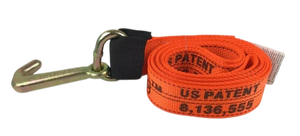 3,333 lb Tow Strap 2" x 10' Mini J Hook Polyester Webbing
