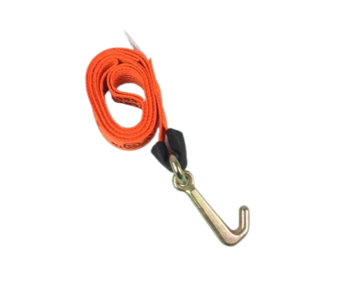 High-Strength Tow Strap with Mini J Hook - 2" x 10' Polyester Webbing, 3,333 lbs Load Capacity - Ideal for Towing & Recovery SAFE 'N SECURE LLC