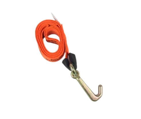 High-Strength Tow Strap with Mini J Hook - 2" x 10' Polyester Webbing, 3,333 lbs Load Capacity - Ideal for Towing & Recovery SAFE 'N SECURE LLC