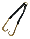 2" x 24" Towing V Bridle with 15" Forged J Hook - Heavy-Duty Tow Strap, 3,333 lbs Load Capacity | TOW-2X24BRIDLE-DW SAFE 'N SECURE LLC