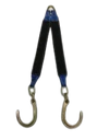 TOW-3X30-8FJH - Heavy-Duty 3" x 30" Tow V Bridle with 8" Forged J Hooks, 5,400lbs Load Capacity - Professional Towing Equipment SAFE 'N SECURE LLC