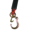 TOW-3X308FJ-MJ Hook: 3" x 30" V-Bridle Towing Strap with 8" Forged J & Mini J-Hook - 5,400lbs Load Capacity - Professional Grade Towing Equipment SAFE 'N SECURE LLC