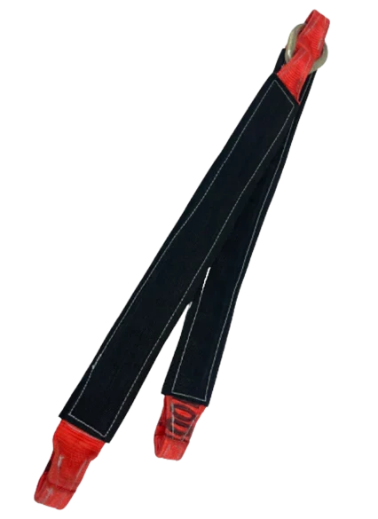 36" V-Bridle Strap without Hooks - TOW-3X36NOHOOKS - 3" x 36" Domestic Webbing Cordura Sleeve Tow Strap CasterHQ