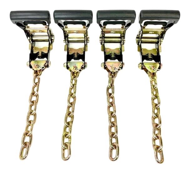 8 Point Diamond Weave Flatbed Rollback 14' Car Tie Down Kit with RJ Hooks - 3,333 lbs WLL, Made in USA CasterHQ