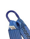 4" x 24" Towing V Bridle with 15" J Hook and Mini J-Diamond Weave - 5,400lbs WLL, Premium Diamond Weave, Assembled in USA CasterHQ