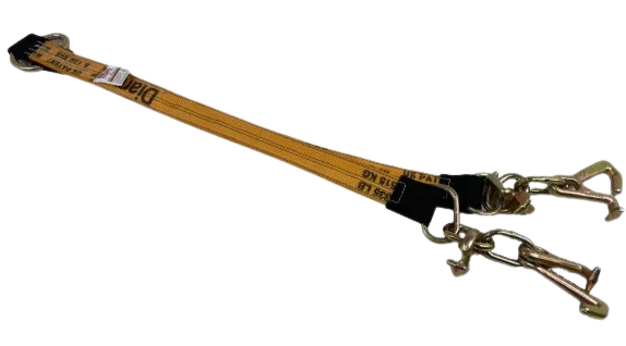 Heavy-Duty Towing V-Bridle, 2" x 36" with RTJ Cluster Hooks - 3,333 lbs Load Capacity SAFE 'N SECURE LLC