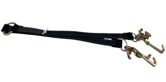 Heavy-Duty Towing V-Bridle, 2" x 36" with RTJ Cluster Hooks - 3,333 lbs Load Capacity SAFE 'N SECURE LLC