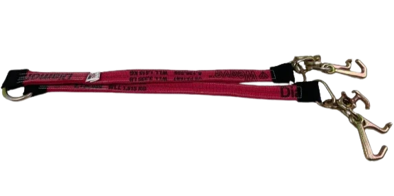 Heavy-Duty Towing V-Bridle, 2" x 36" with RTJ Cluster Hooks - 3,333 lbs Load Capacity SAFE 'N SECURE LLC