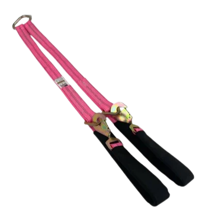 TOW-V-STRAP 56" Towing V-Bridle Strap - Durable Nylon with Twisted Snap Hooks & Delta Rings, 3333 lbs Load Capacity SAFE 'N SECURE LLC