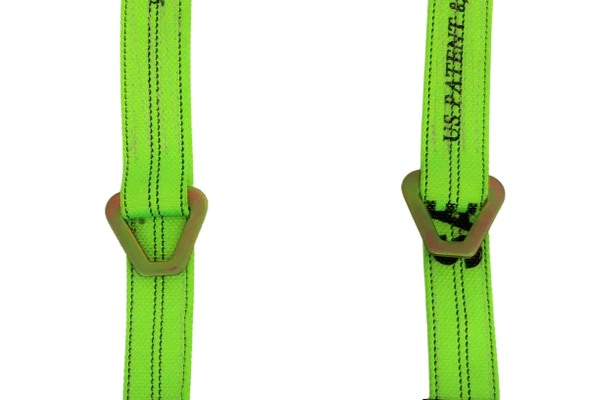 TOW-V-STRAP 56" Towing V-Bridle Strap - Durable Nylon with Twisted Snap Hooks & Delta Rings, 3333 lbs Load Capacity SAFE 'N SECURE LLC