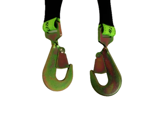 TOW-V-STRAP 56" Towing V-Bridle Strap - Durable Nylon with Twisted Snap Hooks & Delta Rings, 3333 lbs Load Capacity SAFE 'N SECURE LLC