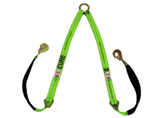 TOW-V-STRAP 56" Towing V-Bridle Strap - Durable Nylon with Twisted Snap Hooks & Delta Rings, 3333 lbs Load Capacity SAFE 'N SECURE LLC