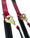 Reinforced 2" x 56" TOW-V-STRAP-CSL-DW V-Bridle Tow Strap with Twisted Snap Hooks & D-Rings - 3,333 lbs Load Capacity SAFE 'N SECURE LLC
