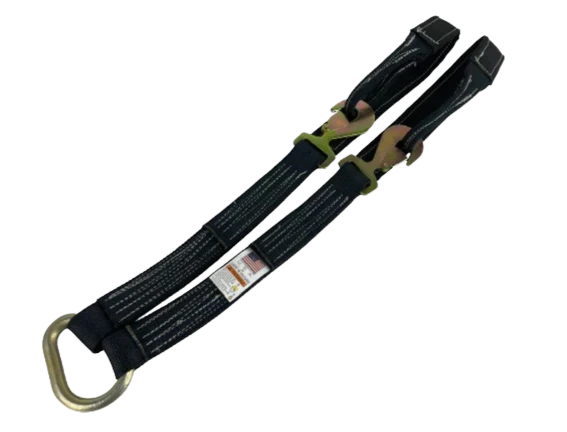 Heavy-Duty V-Bridle Tow Strap, 2" x 57" - 3,333 lbs Load Capacity with Flat Snap Hooks & Cordura Sleeve SAFE 'N SECURE LLC