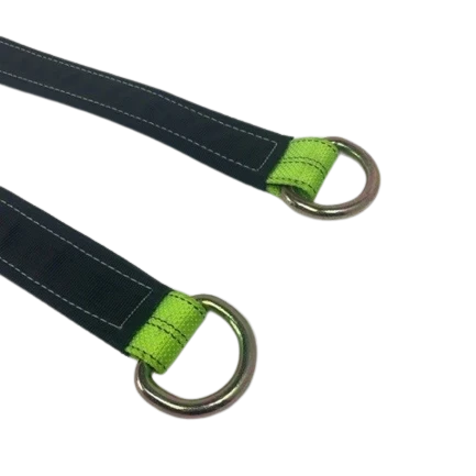 TOW-VSTRAPDR-4FSH-DW - High-Strength 2" x 56" V-Bridle with D-Ring & 4 x Flat Snap Hooks | Heavy-Duty Towing Equipment SAFE 'N SECURE LLC