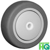 4" x 1-1/4" Gray TPR Polyolefin Industrial Replacement Wheel – 250 lb | CasterHQ