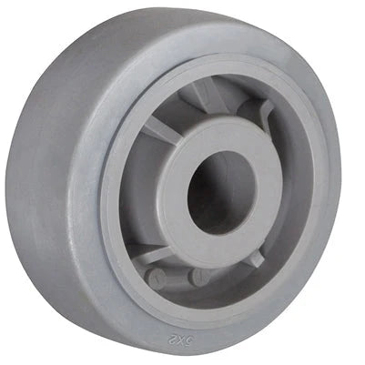 4" X 2" GRAY THERMO RUBBER (NON MARKING) WHEEL - 350 LBS CAPACITY CasterHQ