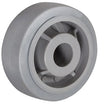 4" x 2" Gray Thermo Rubber Polyolefin Industrial Wheel – 350 lb | CasterHQ