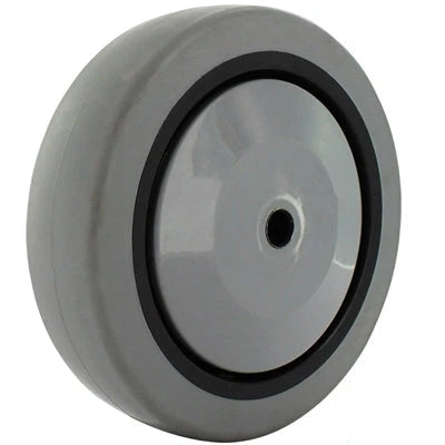 5 Inch x 1-1/4 Inch Gray Thermo Rubber Wheel - 300 lbs Capacity | Non-Marking Replacement Wheel CasterHQ
