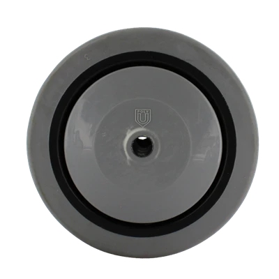 5 Inch x 1-1/4 Inch Gray Thermo Rubber Wheel - 300 lbs Capacity | Non-Marking Replacement Wheel CasterHQ